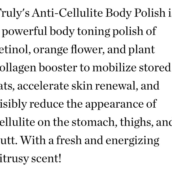 LARGE JAR Truly Anti-Cellulite Resurfacing Body Polish - Picture 2 of 2